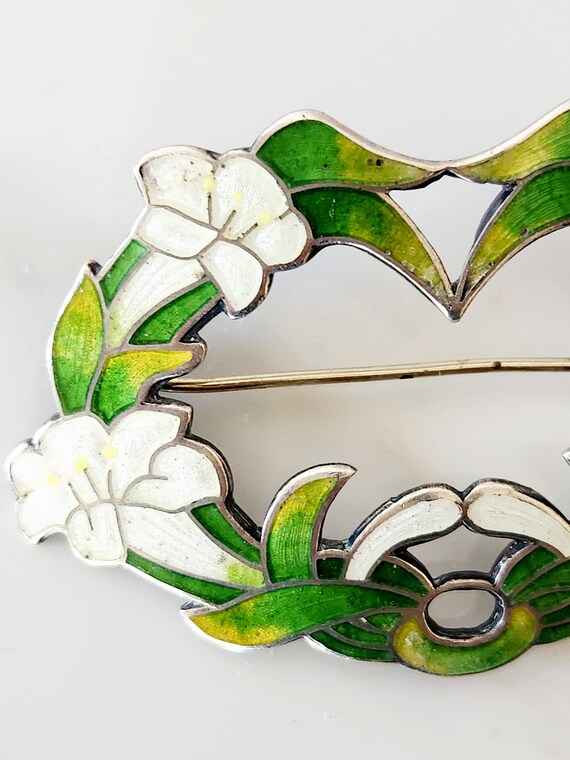 antique art nouveau / edwardian 1900's cloisonne … - image 4