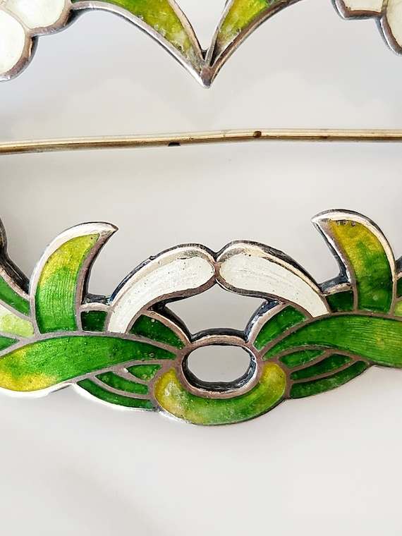 antique art nouveau / edwardian 1900's cloisonne … - image 6