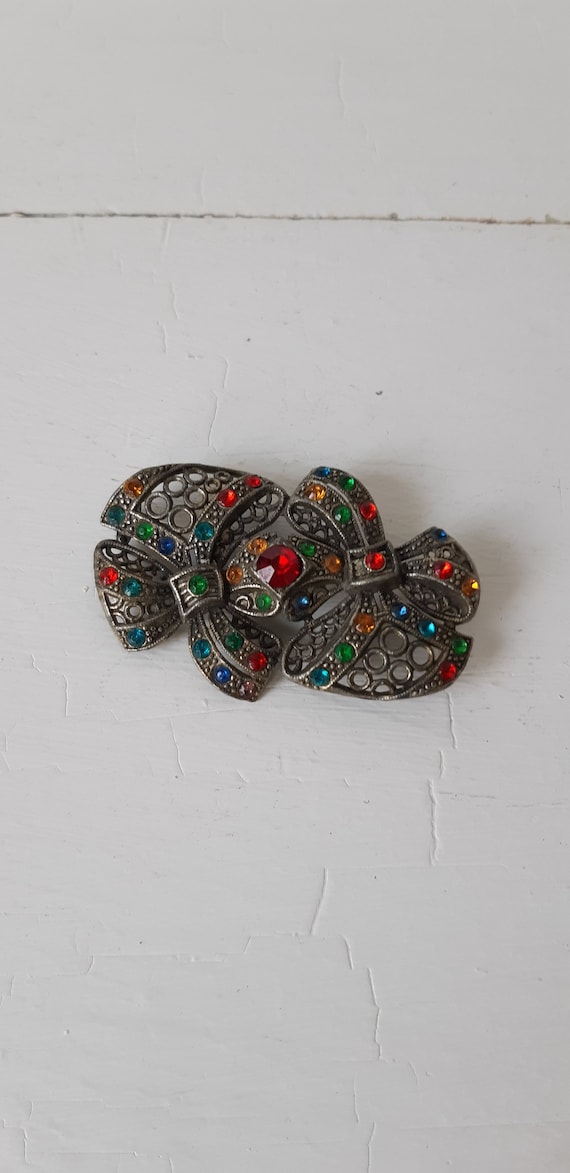 art deco 1930s brooch - vintage 1930s art deco mul