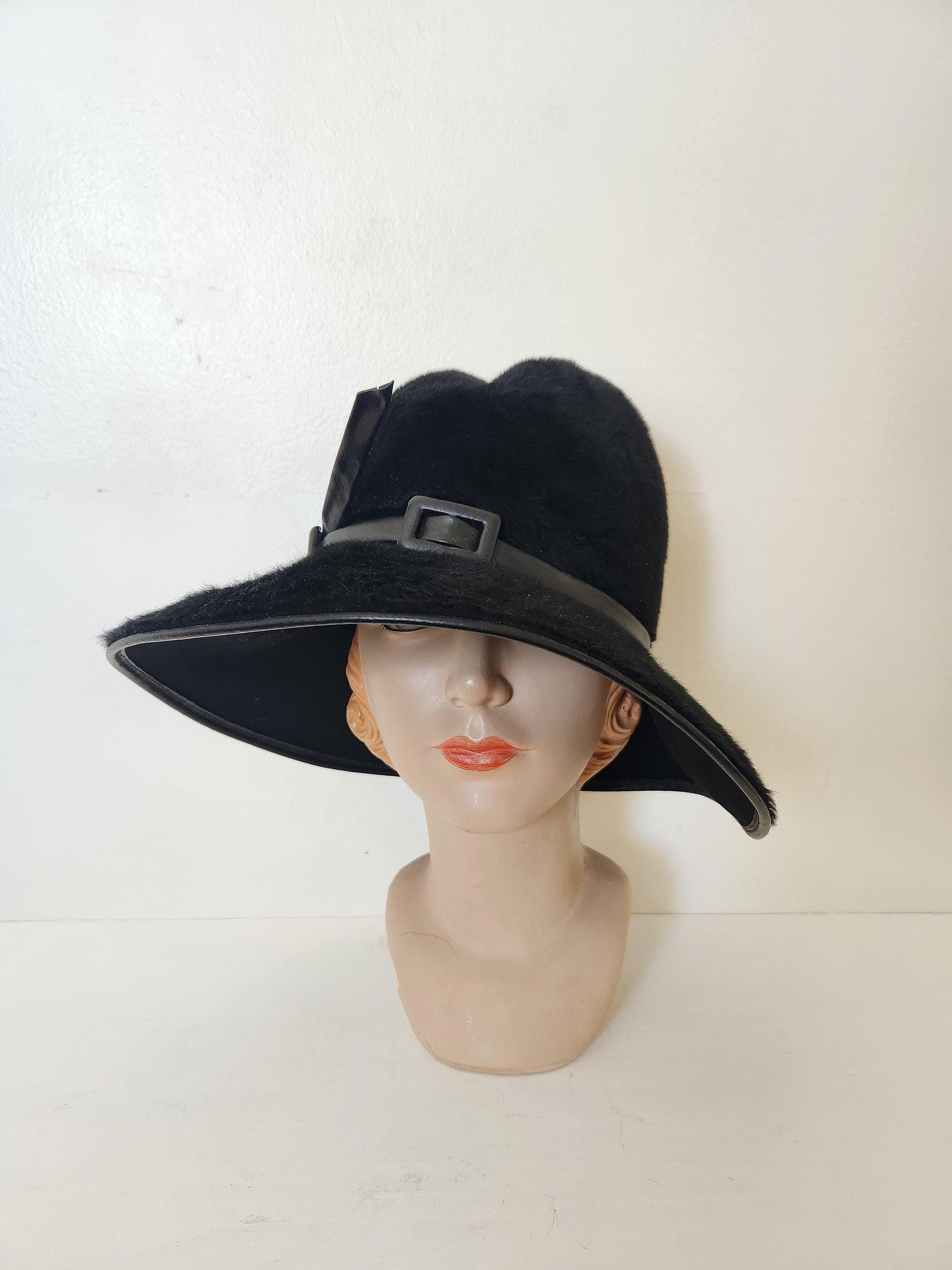 Christian Dior Chapeaux Black Women\'s Hat with Floral and Mesh Accent Christian Dior Hat Chapeaux - Etsy main image 2