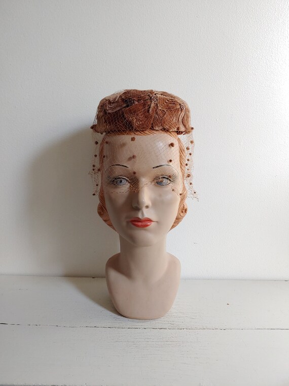 vintage 1960s formal evening bronze velvet pill bo