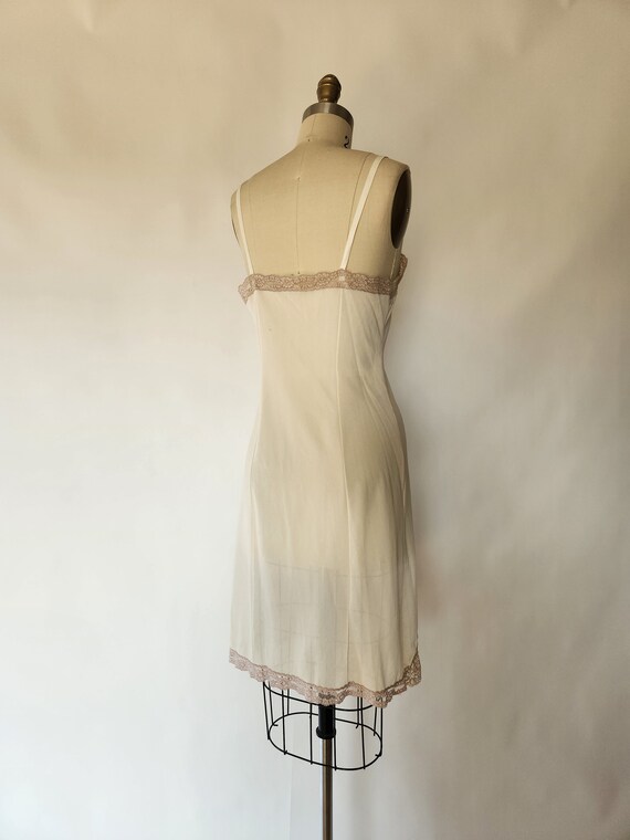 1950's beige lace lingerie slip women's underwear… - image 7