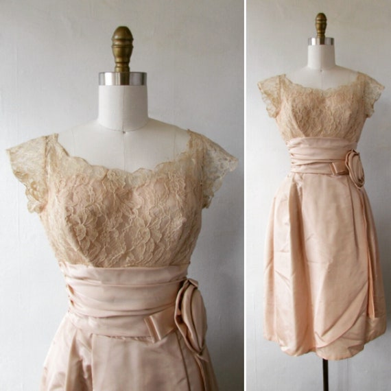 Champagne Vintage Formal Dress