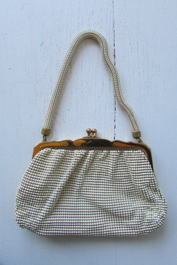 1950s whiting and davis handbag | vintage mesh han
