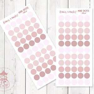 Transparent Mini Dots Planner Stickers | Dots Stickers | Polka Dots Stickers | Colorful Circle Stickers