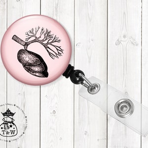 LUNGS Badge Halter | Atemtherapeut | Pulmonologist | RT Abziehbarer Abzeichenhalter
