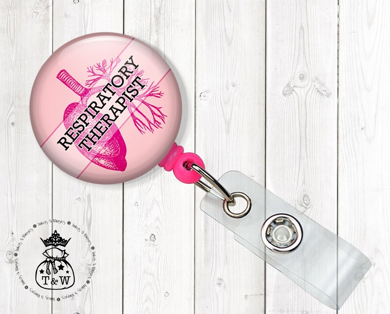 Respiratory Therapist LUNGS Pink Retractable Badge Reel Etsy