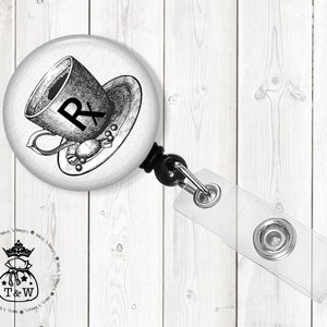 Coffee Lover Retractable Badge Holder | Coffee Badge Reel
