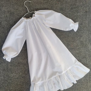 Girls white dress/ Angel Dress/ St. Lucia Dress/Prairie Dress/ Frontier dress