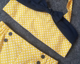yellow spotty top