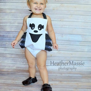 Infant/ Toddler Halloween Ghost Romper