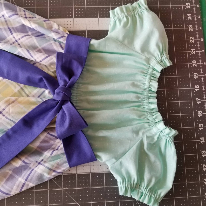 Toddler Girls Spring Easter Dress Plaid Easter Dress Infant Girls Dress