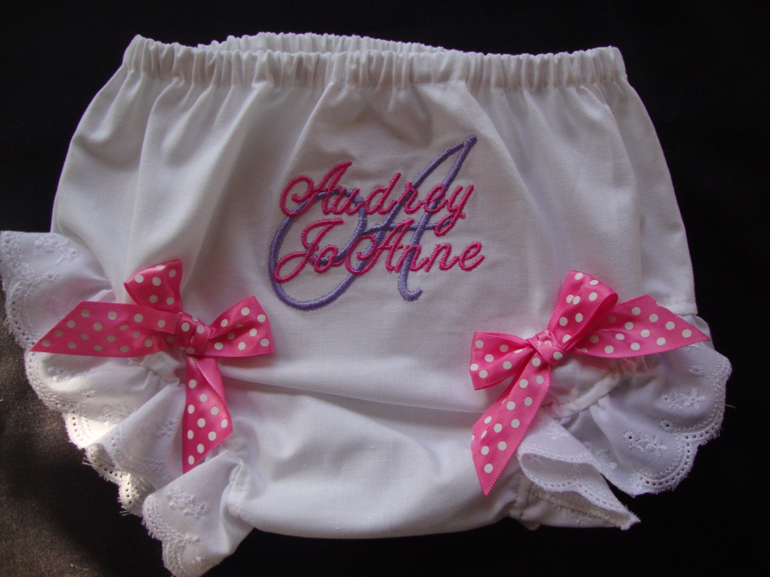 Infant Girls Personalized Diaper Cover / Bloomers - Etsy