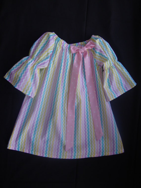 chevron pastel dress Kayla Knits 51005 Pastel Chevron Dress Set