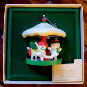 NOS 1982 &quot;Snowman Carousel&quot; Ornament