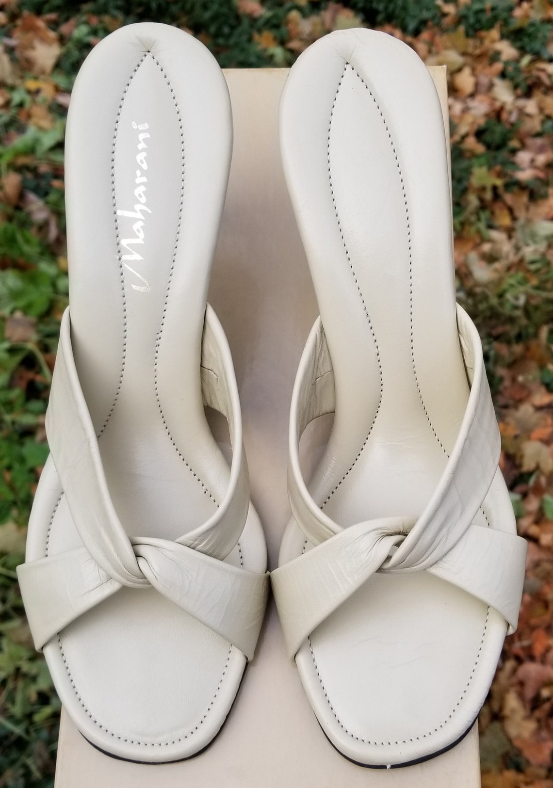 bone coloured heels