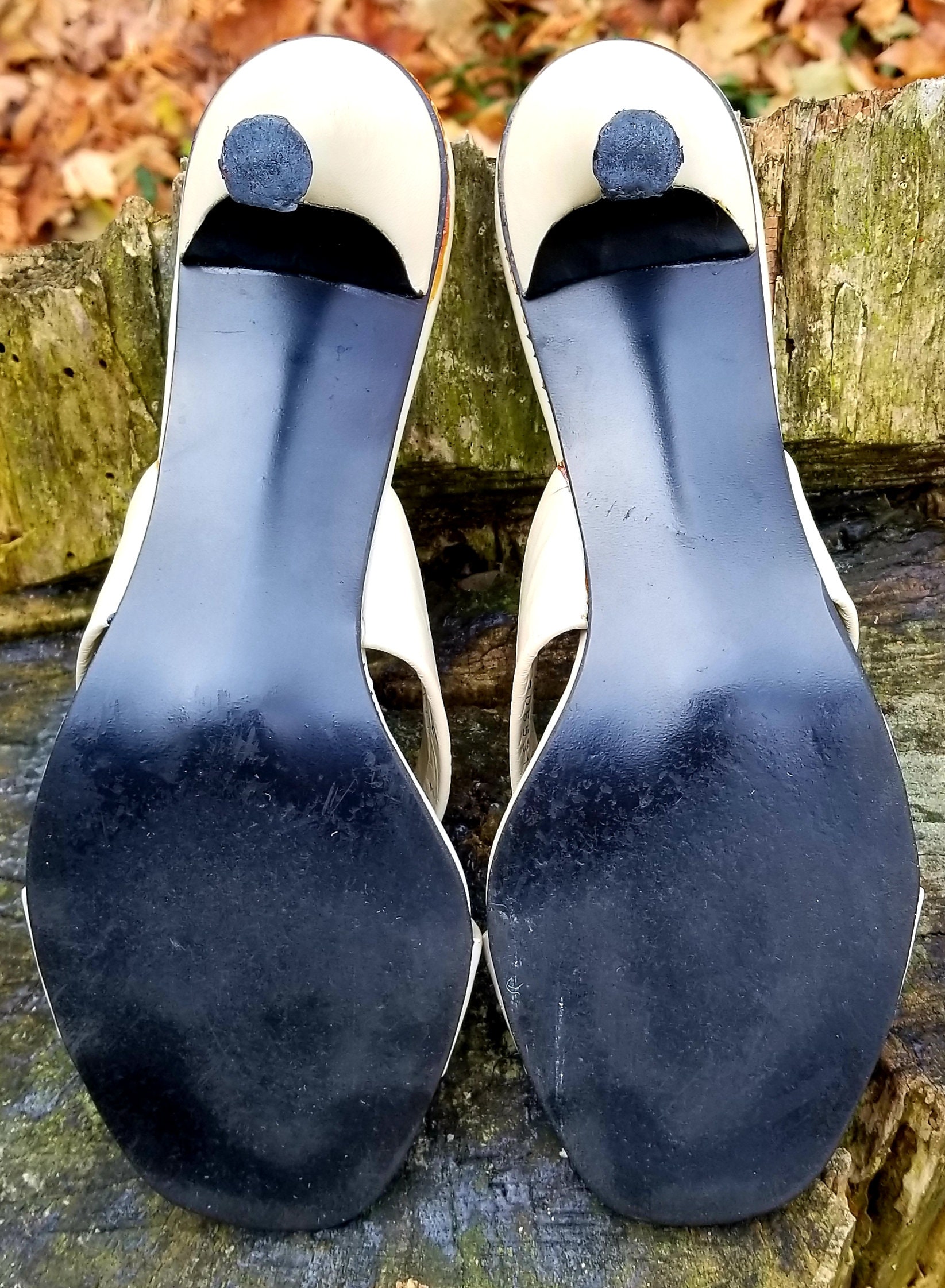 bone coloured heels