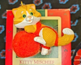 1985 Hallmark "Kitty Mischief" Ornament