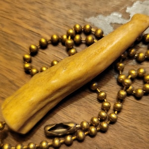 Vintage gewei licht trekken met ketting