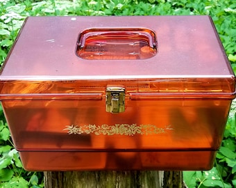 Vintage Sewing Box with Contents