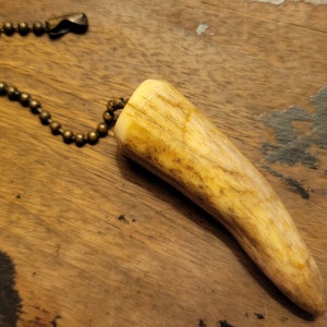 Vintage gewei licht trekken met ketting