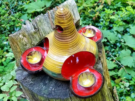 Vintage Ceramic Bird Feeder Etsy
