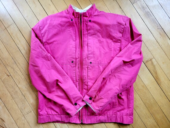 Pink Members Only Jacket Sz Medium - Etsy