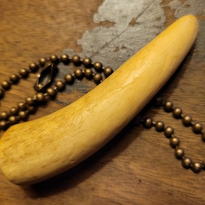 Vintage gewei licht trekken met ketting