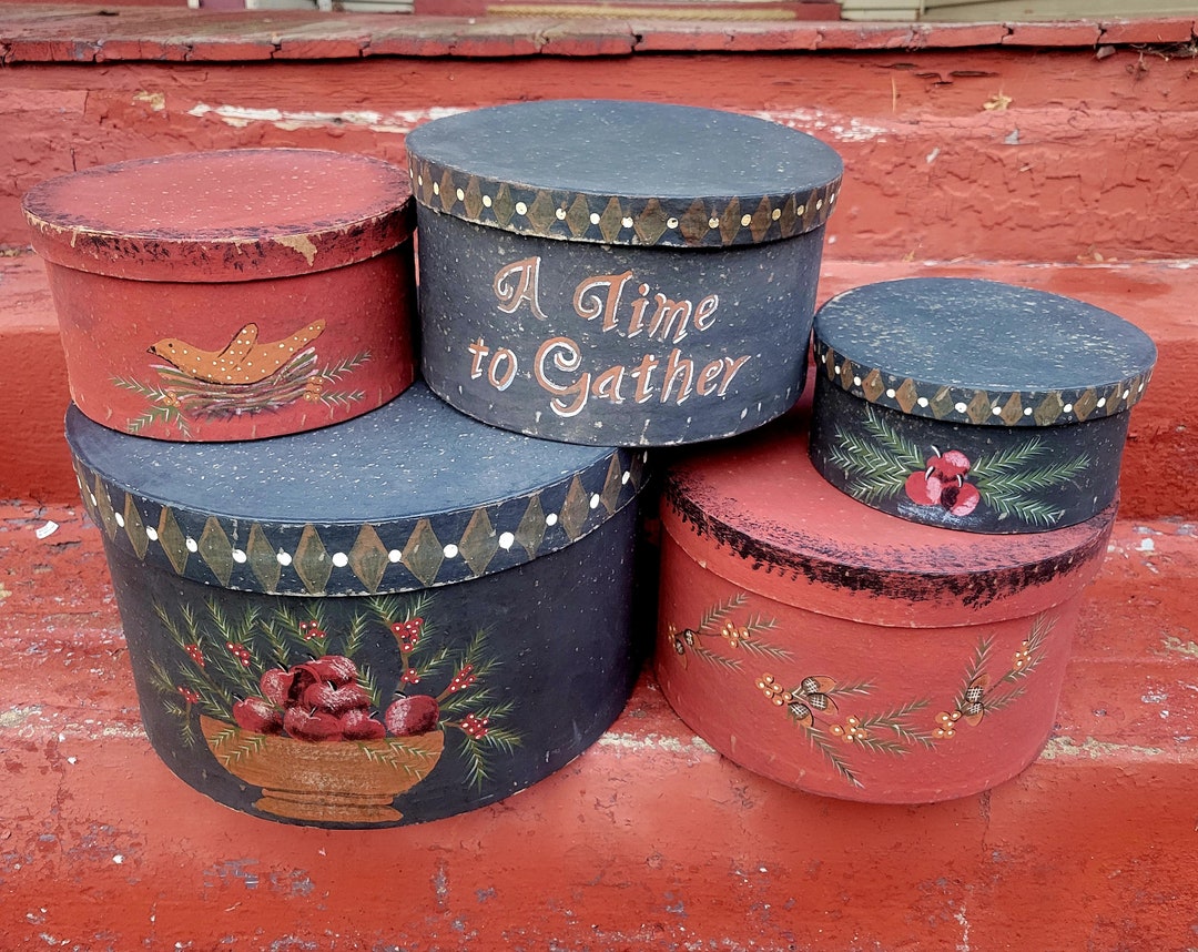 Vintage Black/red Ragon House Box Set - Etsy
