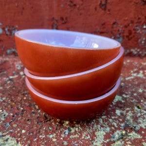 Set of 3 Fire King Oven ware Bowls