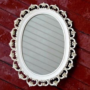 Vintage Syroco Wood Mirror for Table Top