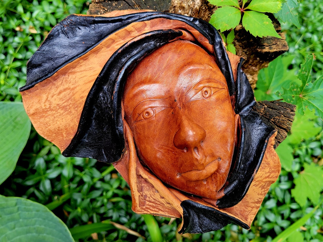 Vintage Tooled Leather Wall Art Etsy