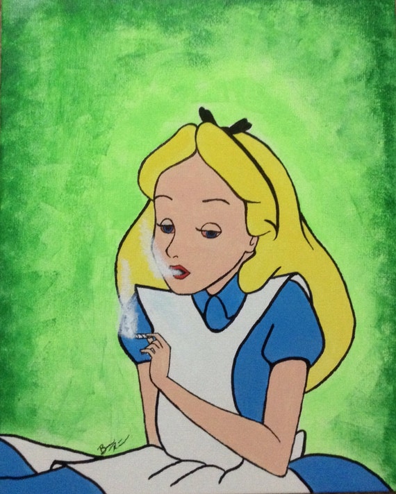 Bad Influence-Alice in Wonderland Smoking a Joint Disney ...
