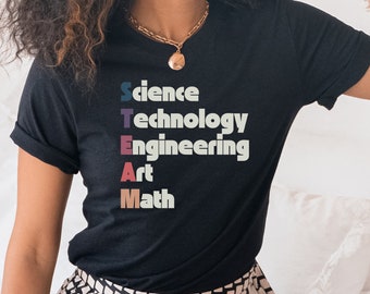STEAM Dark Shirt | Artist in Tech | Gift for Stem Graduate | Engineering Gift | Coding | Artist Shirt