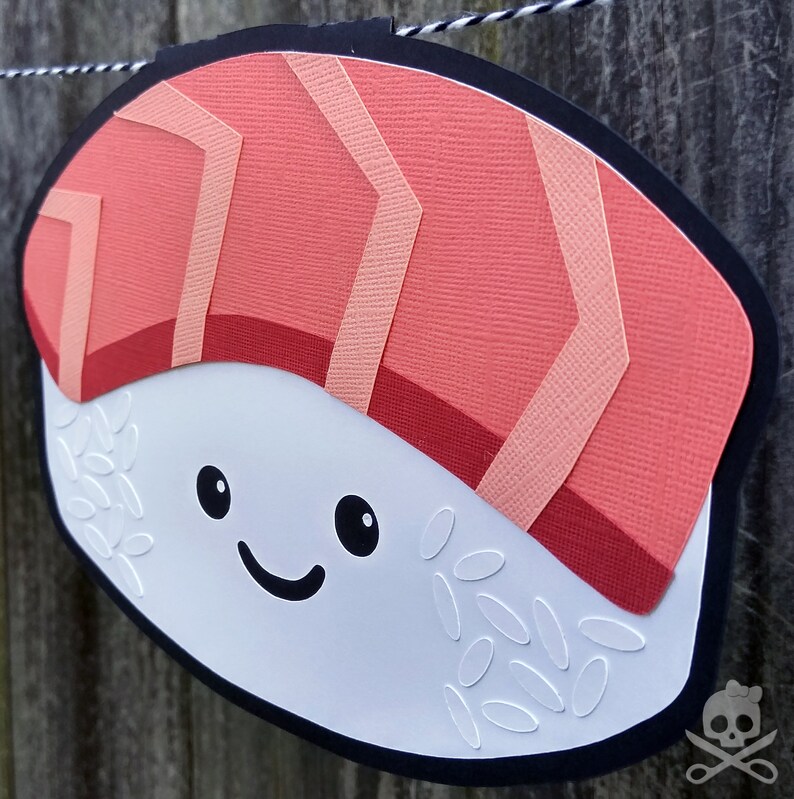 Cute Sushi Happy Birthday Banner