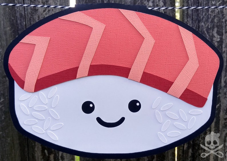 Cute Sushi Happy Birthday Banner