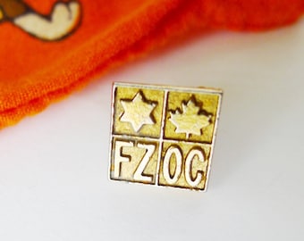 Calgary Olympics FZ OC Israel Canada Olympics Pin Vintage Jewelry