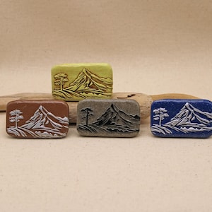 Sliding Pill or Stash Box "Mountain Vista, Nature, Hunting, Hiking, Camping, Gifts for Men or Women"