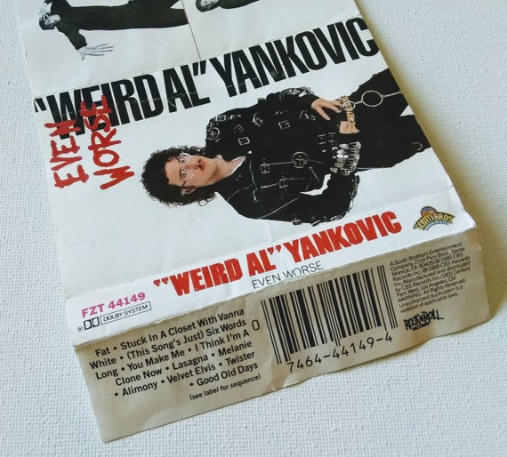 Weird Al Yankovic Even Worse Cassette Tape 1988 Tested Etsy