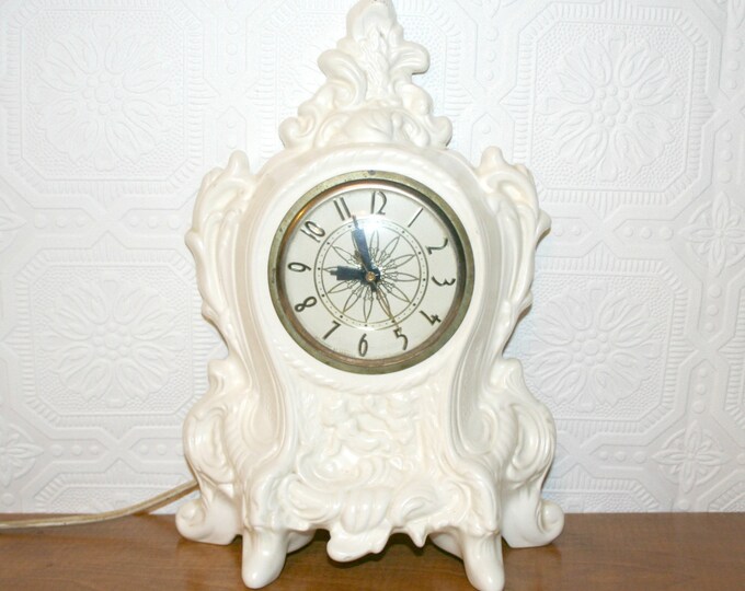Movement by Lanshire Clock Porcelain Made in Chicago Ill. Etsy
