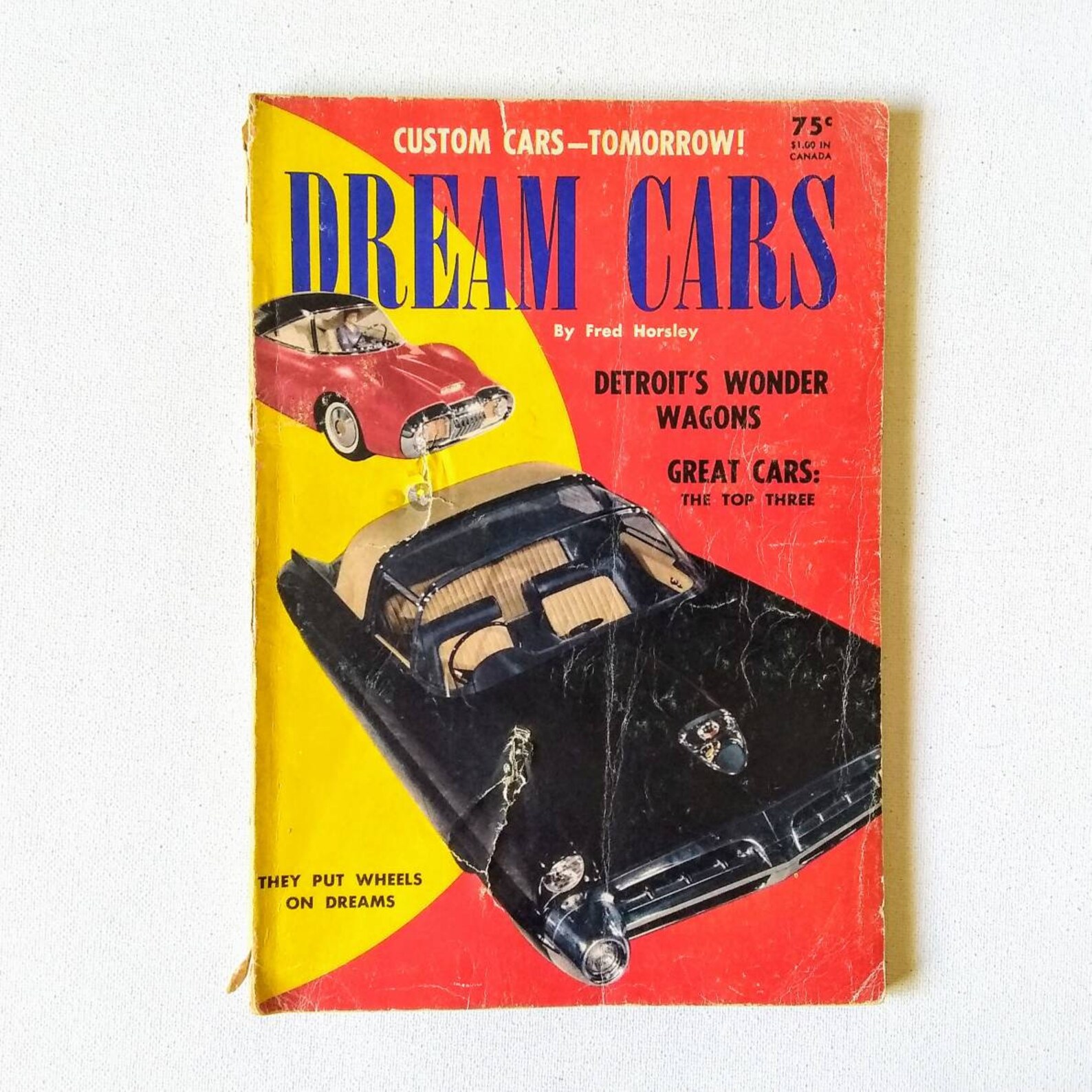 Vintage Car Book Dream Cars by Fred Horsley 1953 They Put Etsy