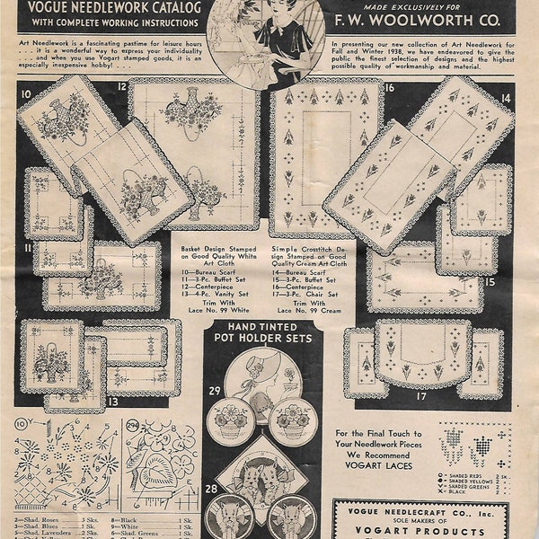 1930s Needlework Etsy