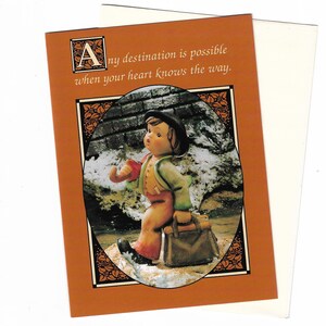 Vintage Hummel Greeting Card from Applause Encouragement Card