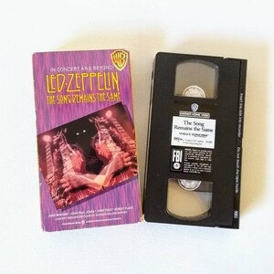 Led Zeppelin The Song Remains The Same In Concert and Beyond VHS Tape Madison Square Garden