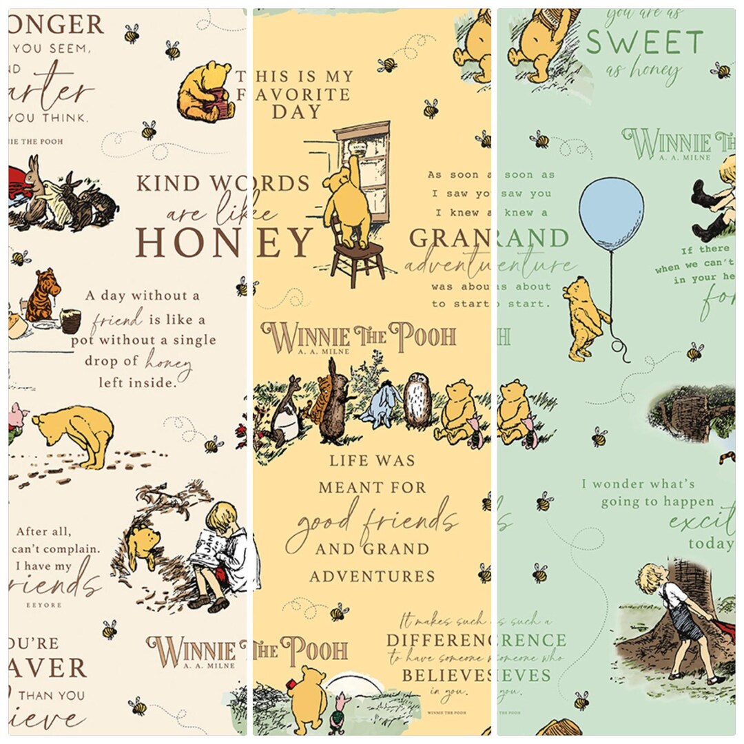 Main Print From Winnie the Pooh by Echo Park Paper Co. - by the Half ...