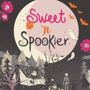 Spooky Season panel from Sweet n' Spookier by Art Gallery Fabrics by the panel image 2