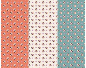 Calicó de Juju's Petals de Judi Madsen - Tela 100 % algodón - en incrementos de media yarda