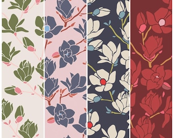 Magnolia autorstwa Amy Sinibaldi z Charleston dla Art Gallery Fabrics – na pół jarda