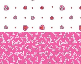 Barbie 100% Cotton Fabric  - by the Half Yard