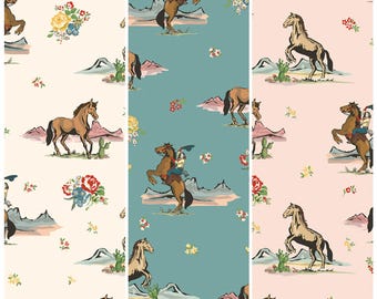 Main front for Cowgirl collection by Echo Park Paper Co. - by the half yard - 100% Cotton